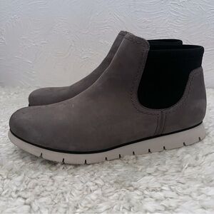 Samuel Hubbard Samsport Chelsea Boots Gray Nubuck Leather Slip-On Size 11 Womens